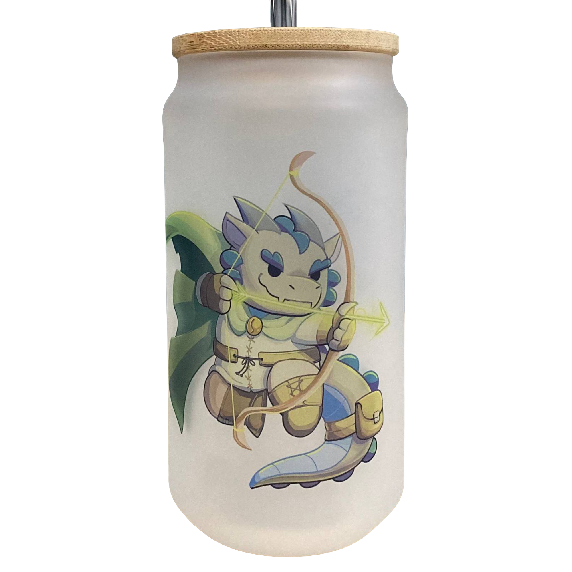 Frosted Glass Can