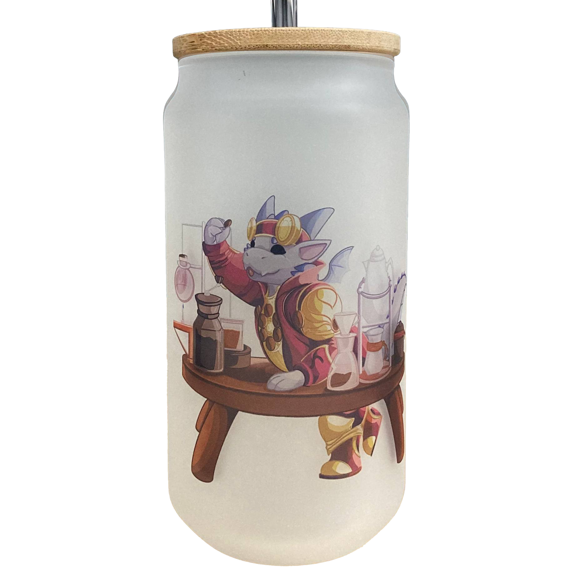 Frosted Glass Can