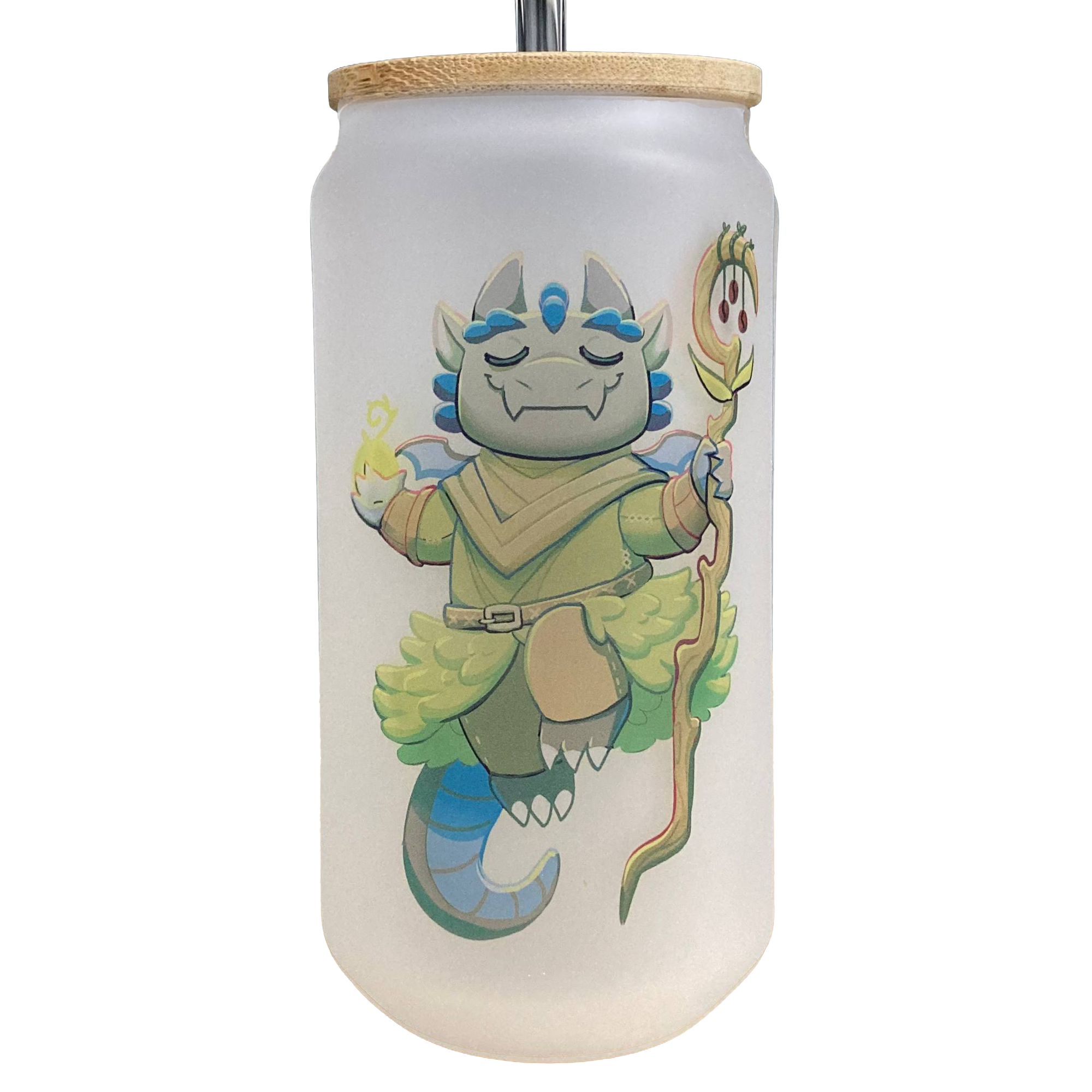 Frosted Glass Can