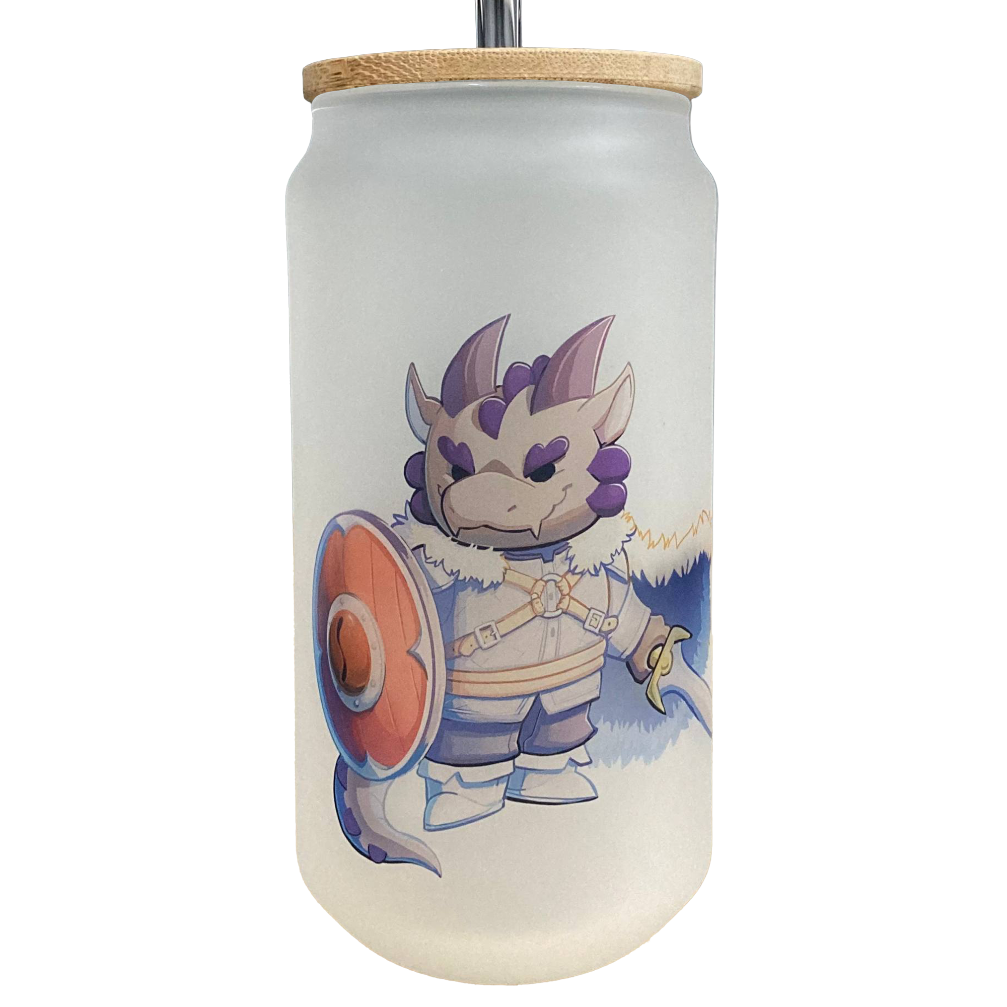 Frosted Glass Can