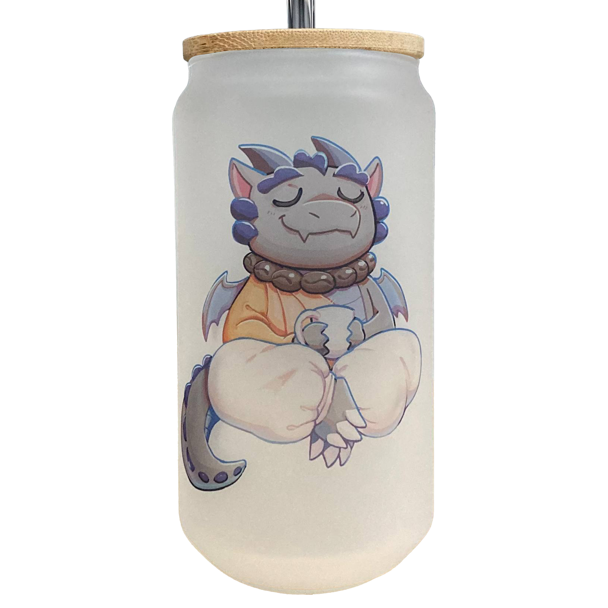 Frosted Glass Can