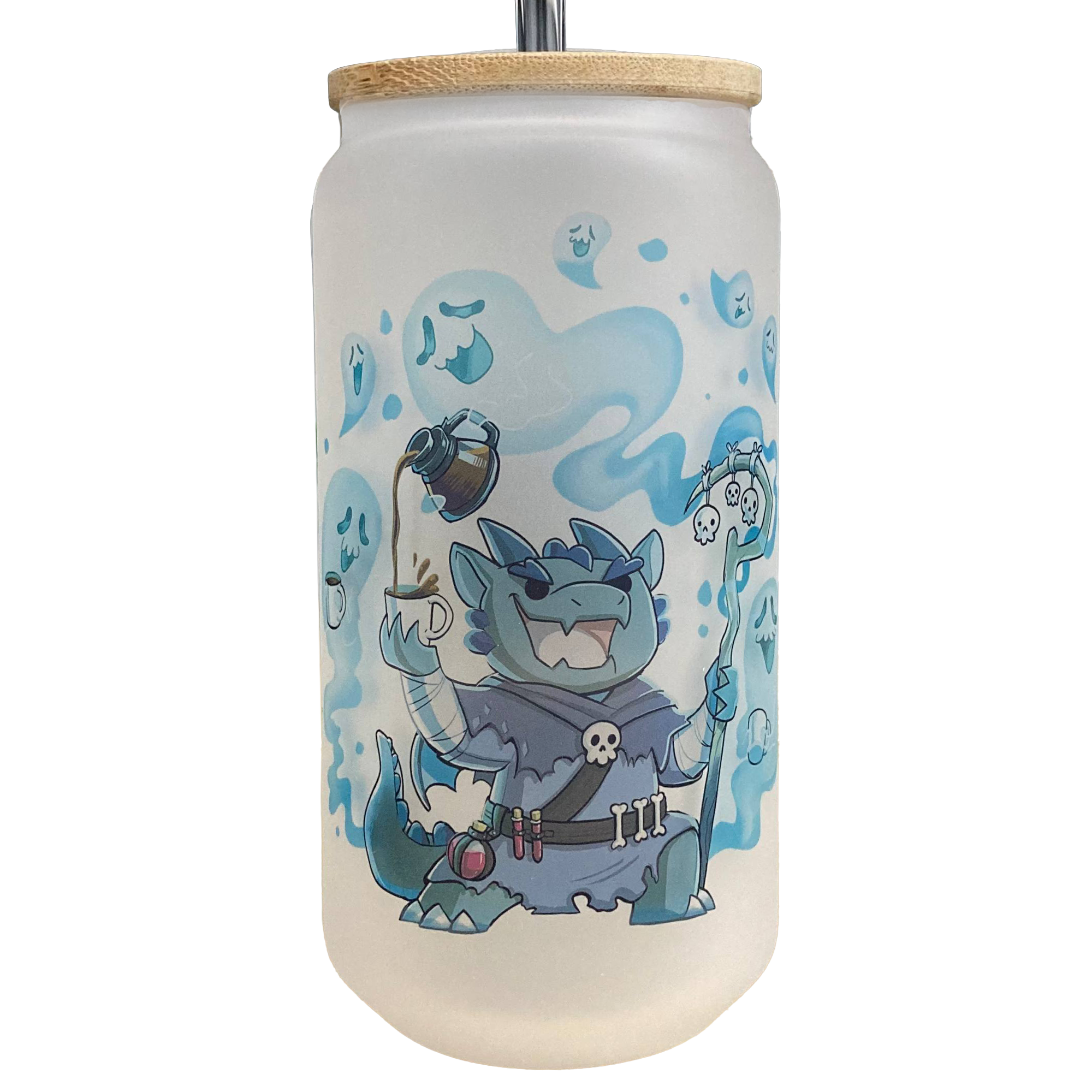Frosted Glass Can