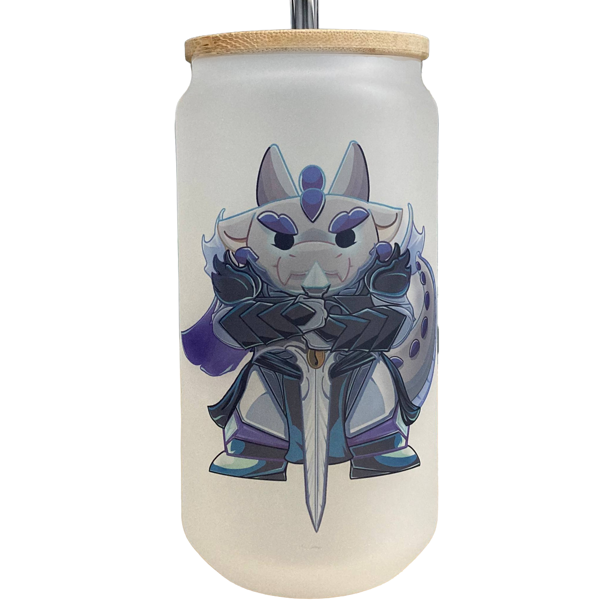 Frosted Glass Can