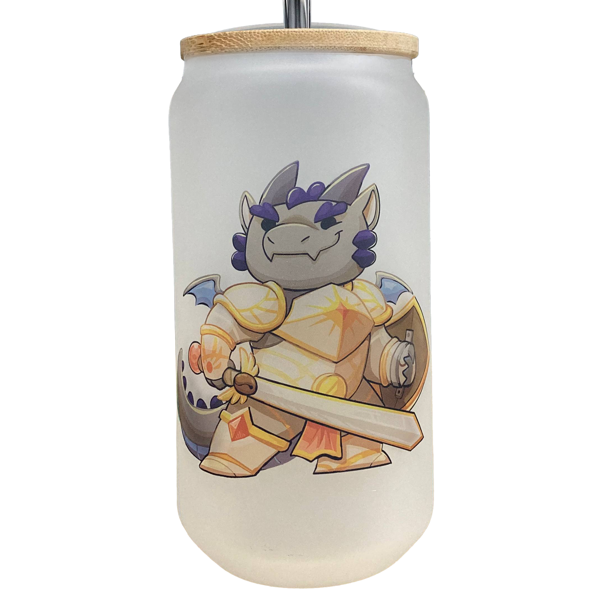 Frosted Glass Can