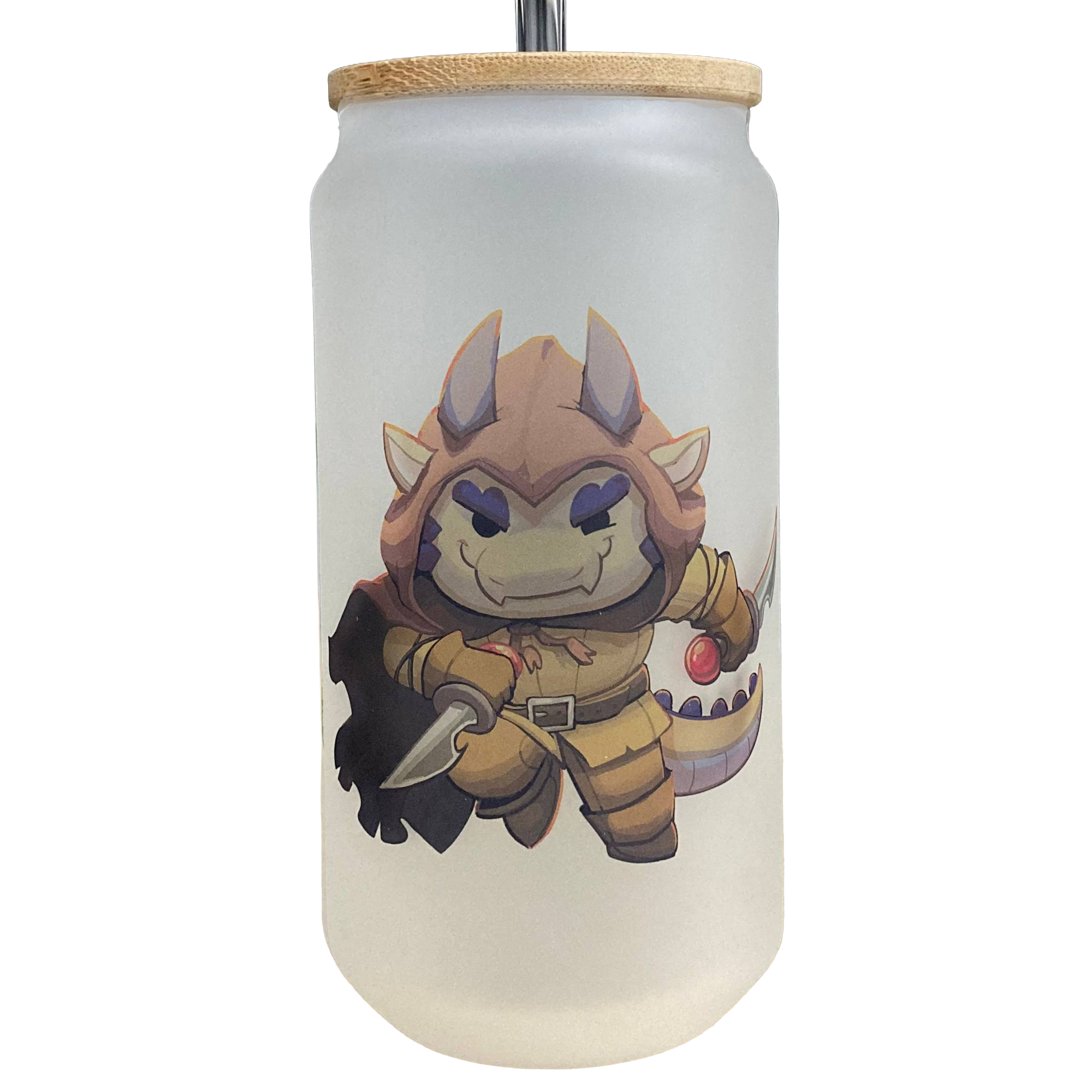 Frosted Glass Can